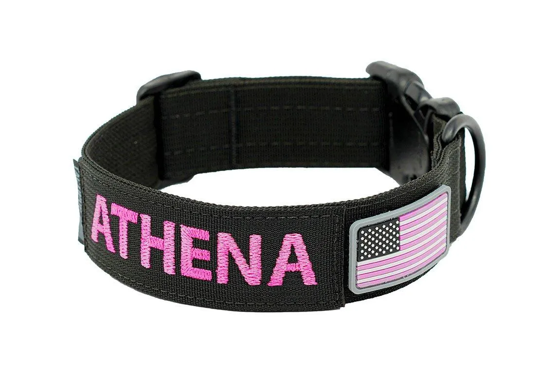 Personalized 1.5" Basic Tactical Dog Collar