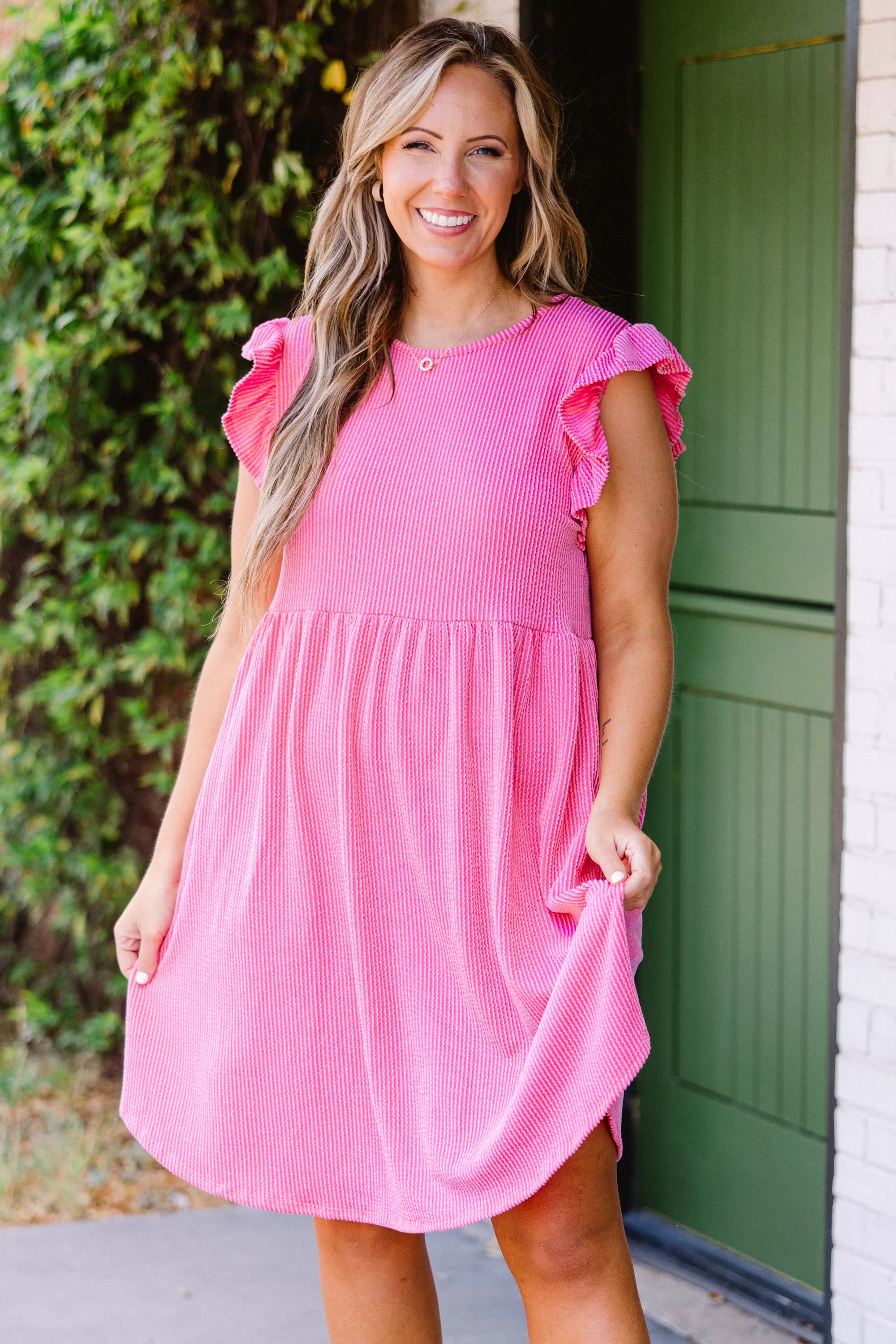 Play Along Dress, Hot Pink