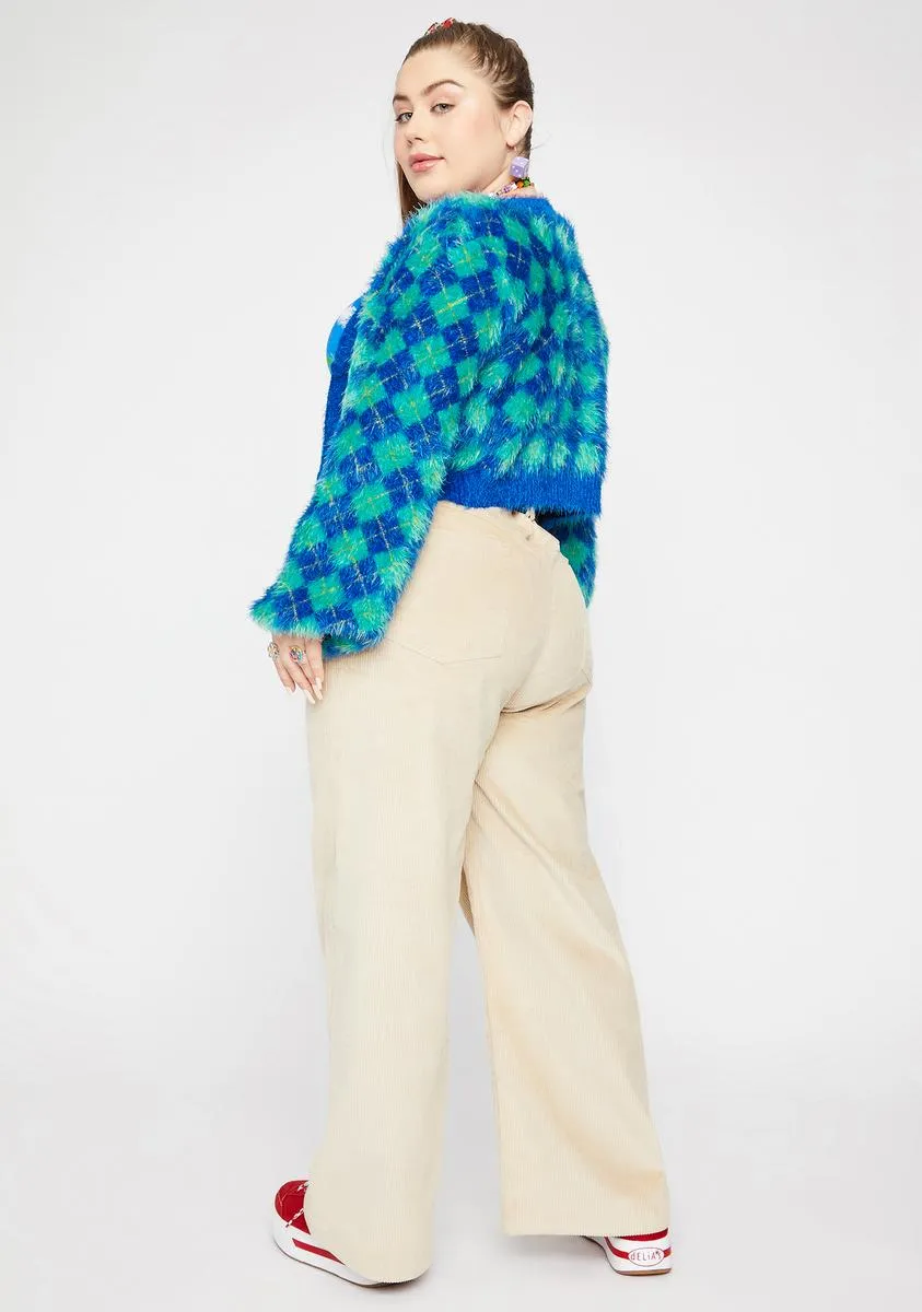 Plus Beach Kissed Corduroy Wide Leg Pants