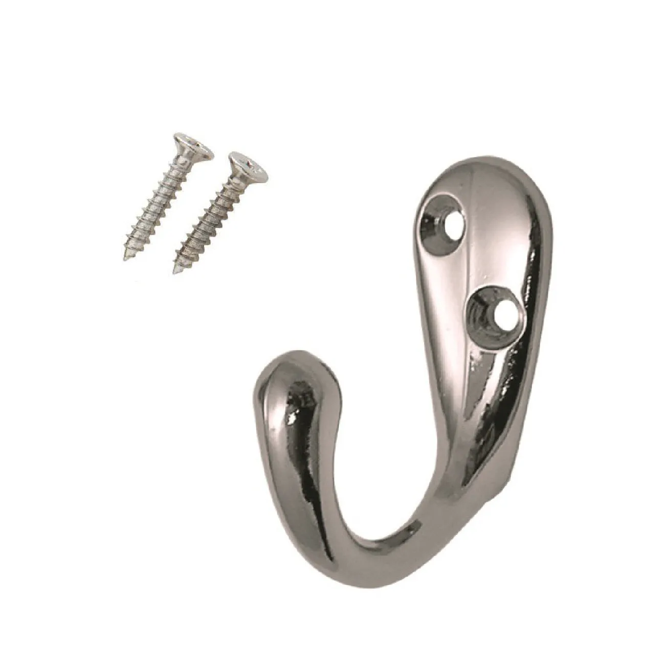 Polished Chrome Single Coat Hooks