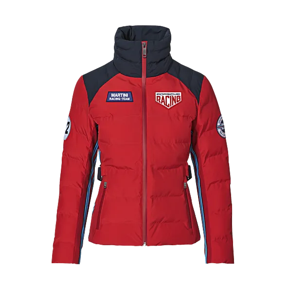 Porsche  Ladies Quilted Jacket W/ Belt - Martini Racing