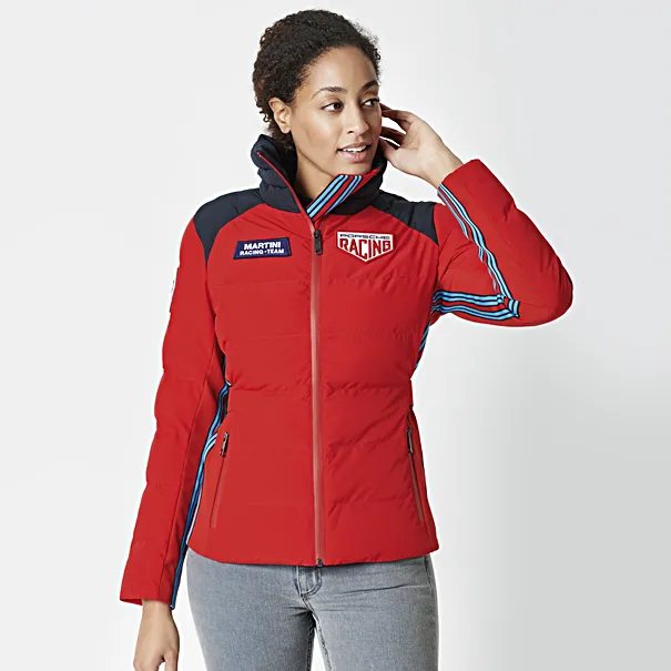 Porsche  Ladies Quilted Jacket W/ Belt - Martini Racing