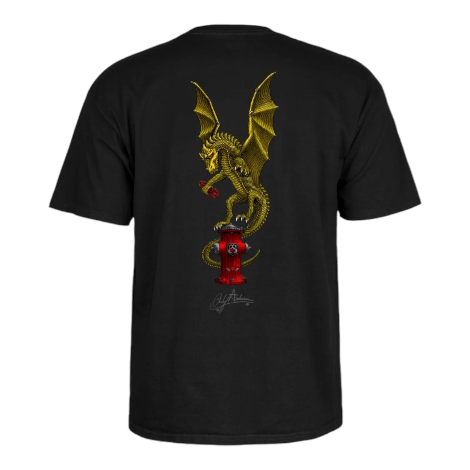 Powell Peralta Andy Anderson Vajra T-Shirt Black