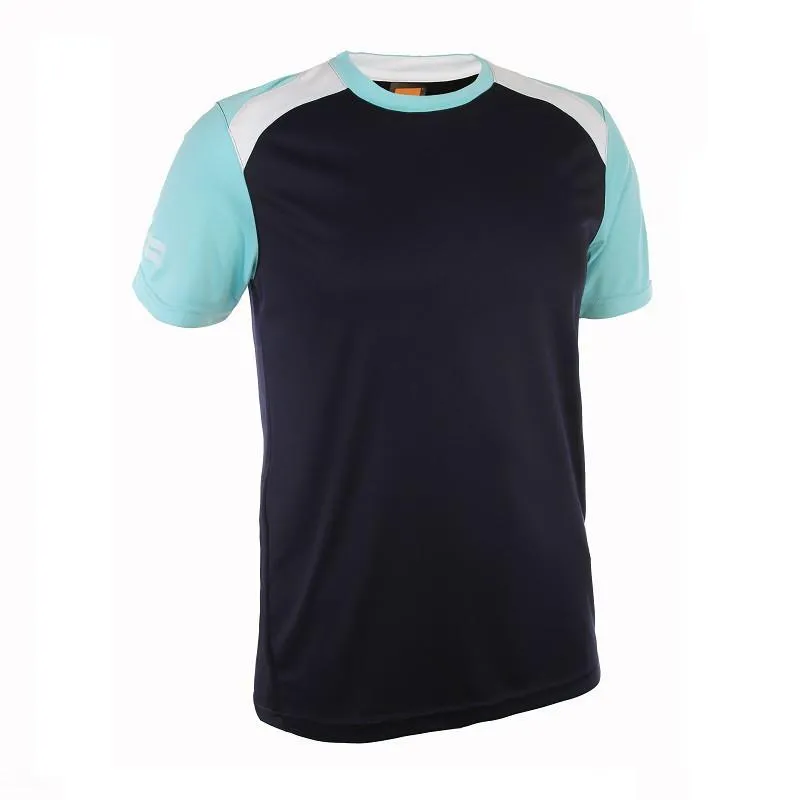 Quick Dry Contrasting Round Neck T-shirt