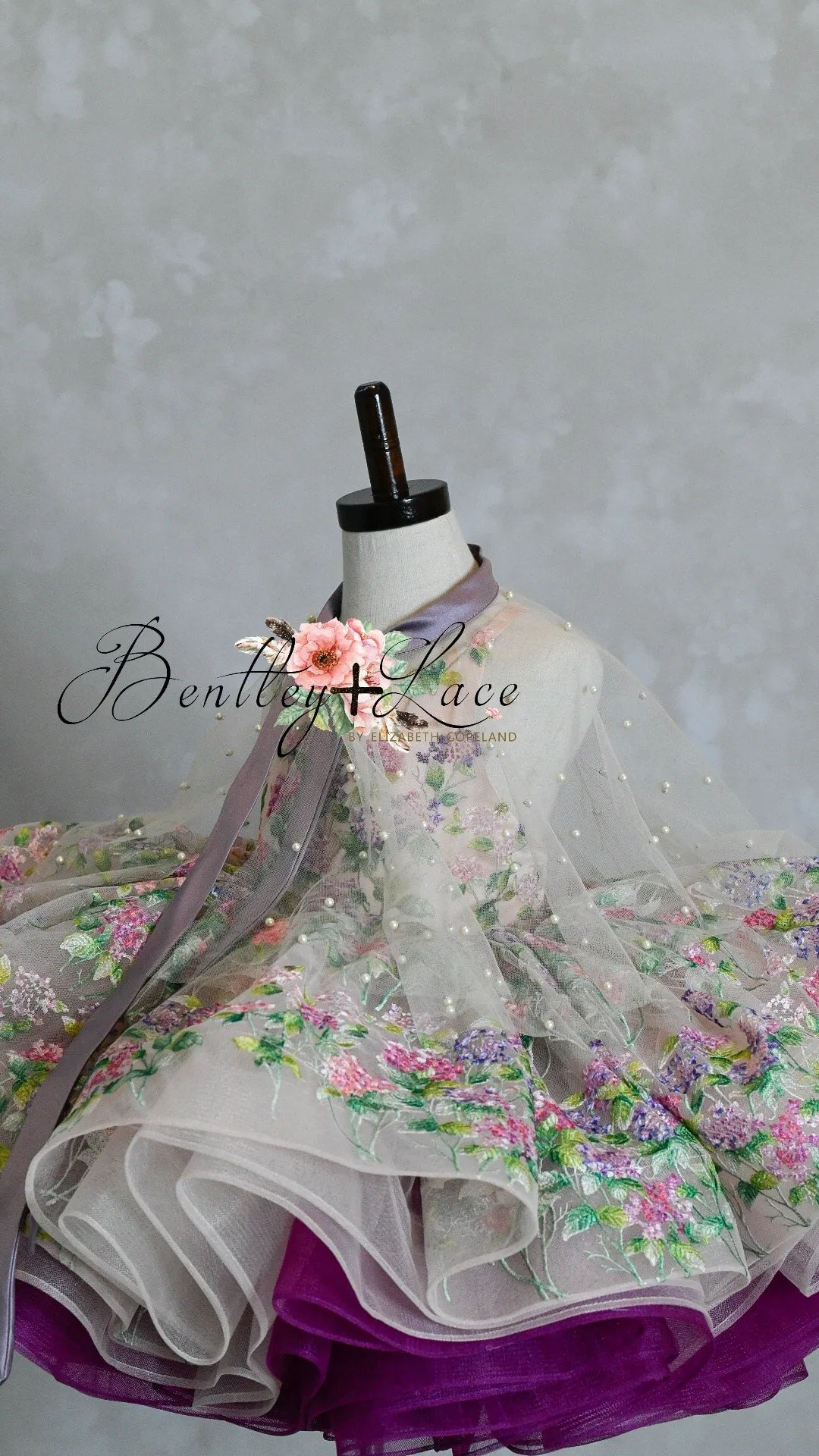 "Delilah" -  dress detachable sleeves-Petal Length Dress ( 4 Year - Petite 5 Year)