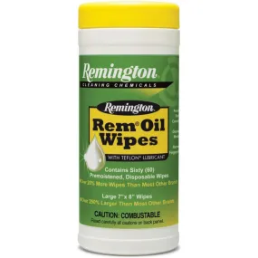 Remington Rem Oil Gun Wipes 60 Pack