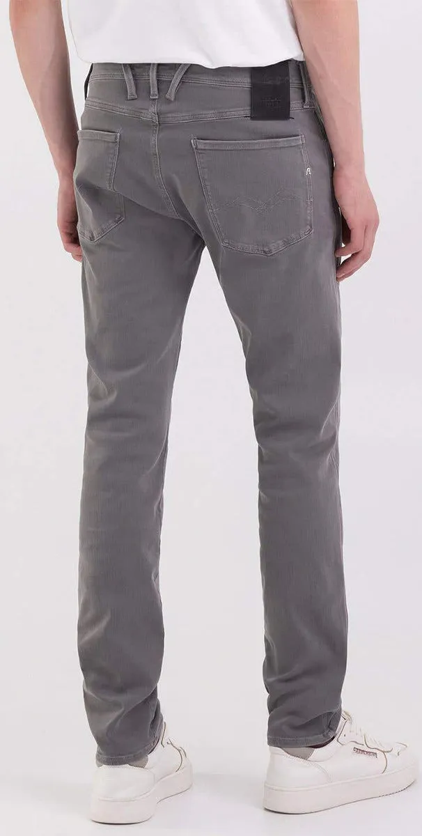 Replay Anbass Hyperflex Grey Jeans For Men