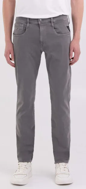 Replay Anbass Hyperflex Grey Jeans For Men