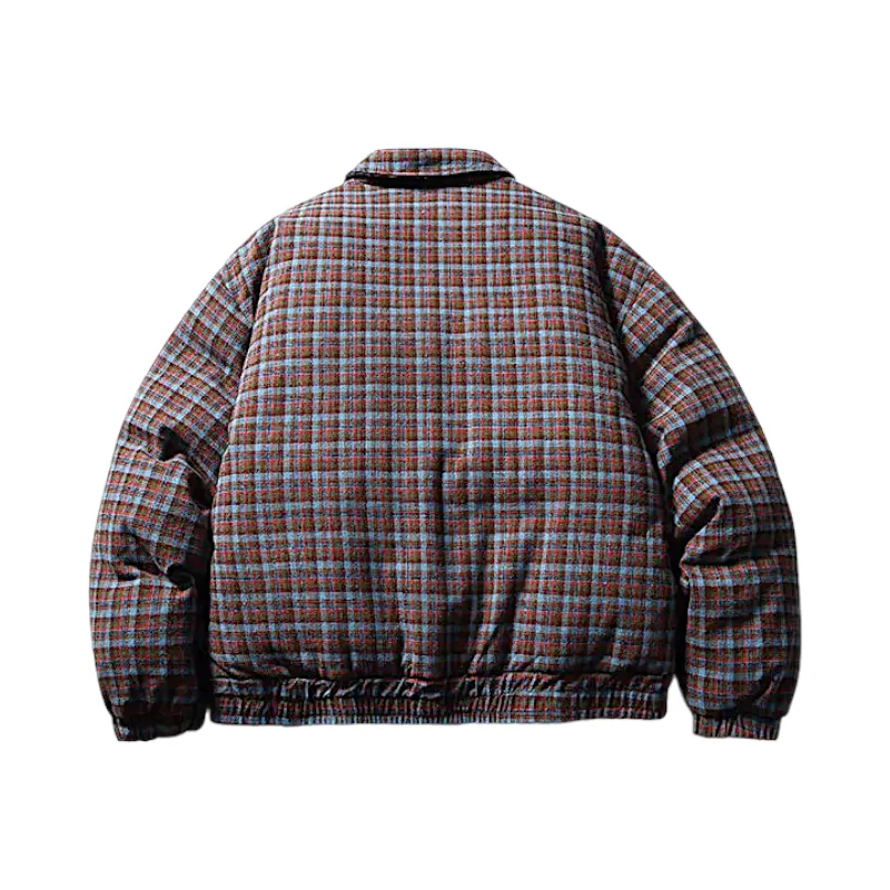 Reversible flannel quilted jacket