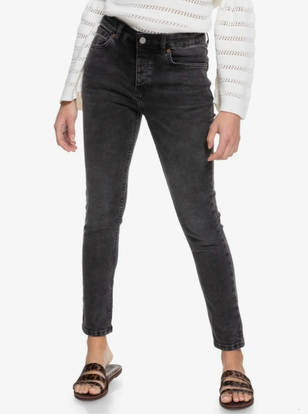 Roxy Ladies Cool Memory Black Skinny Jeans