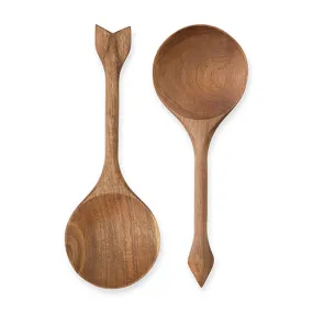 Rustic Farmhouse™ Acacia Wood Serving Spoons by Twine