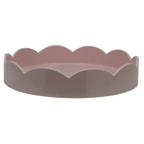 Small Scallop Round Tray | Pale Pink