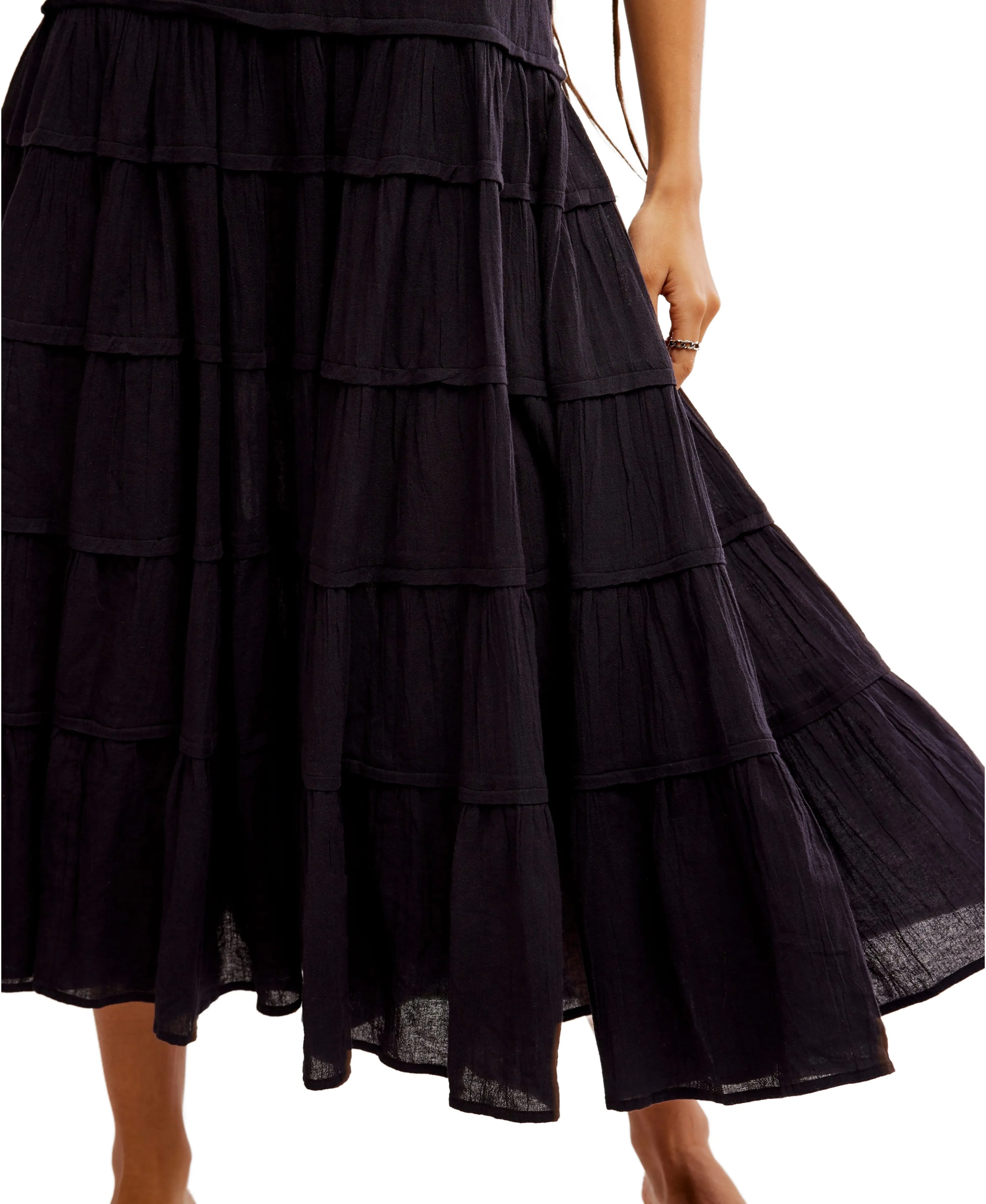 Somewhere Sunny Maxi Dress - Black