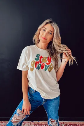 Stay Groovy Graphic Tee | FINAL SALE