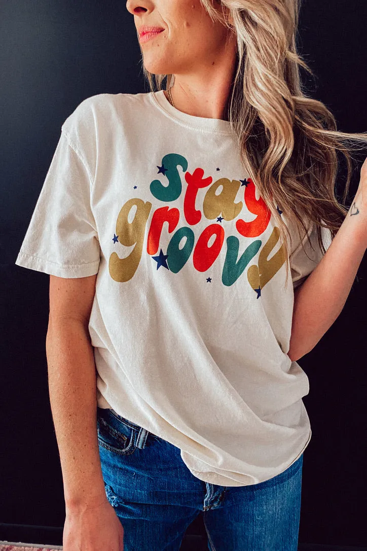 Stay Groovy Graphic Tee | FINAL SALE