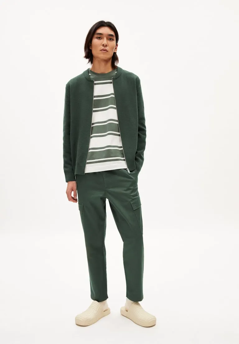 Strick Cardigan AAGADI COMPACT boreal green | ARMEDANGELS