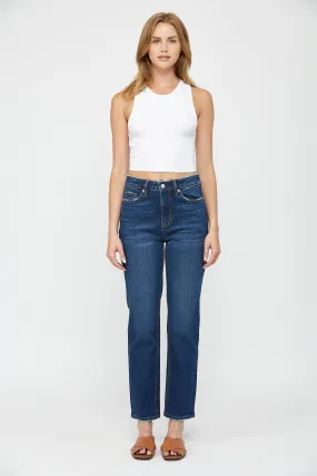 Super High Wedge Straight Leg Jeans by Mica Denim (Ships in 2-3 Weeks)