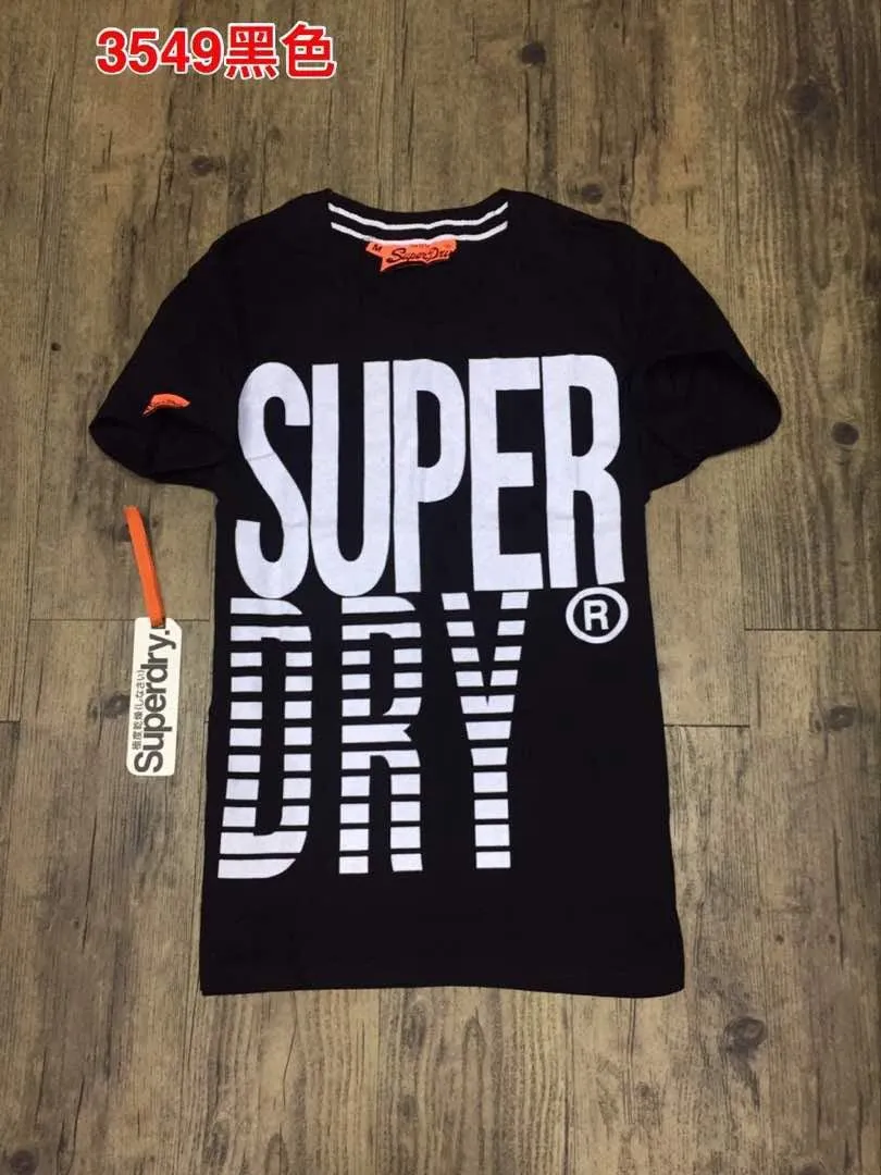 Superdry Mesh Panelled Crew T-Shirt Black and White