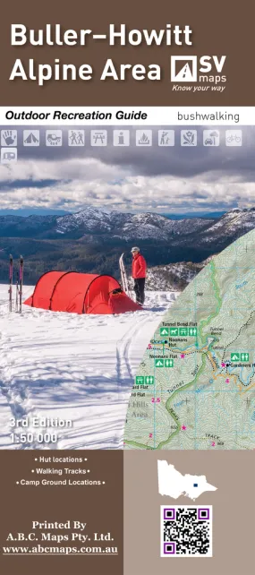 SV Maps Buller-Howitt Alpine Area - Outdoor Recreation Guide