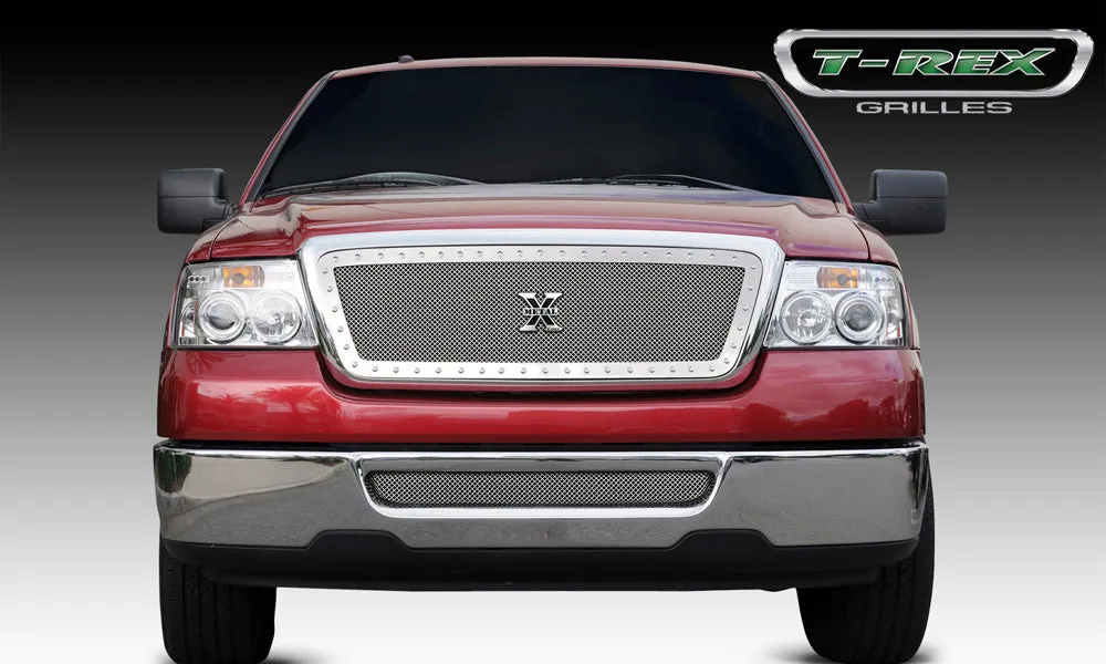 T-REX X Metal Series, Insert Grilles - Polished - Requires Drilling or Cutting - 2004-2008 F150