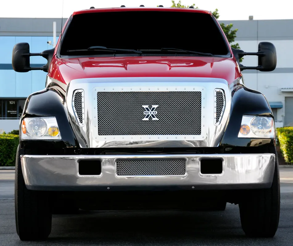 T-REX X Metal Series, Insert Grilles - Polished - Requires Drilling or Cutting - 2004-2011 F650