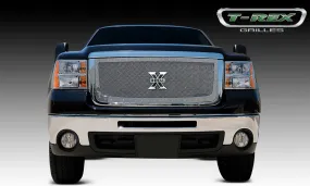 T-REX X Metal Series, Insert Grilles - Polished - Requires Drilling or Cutting - 2007-2010 Sierra HD