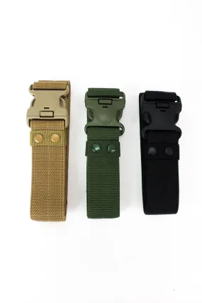 Tactical heavy duty web belt