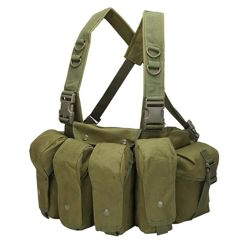 Tactical Recon Chest Rig Vest w/ Mag Pouch