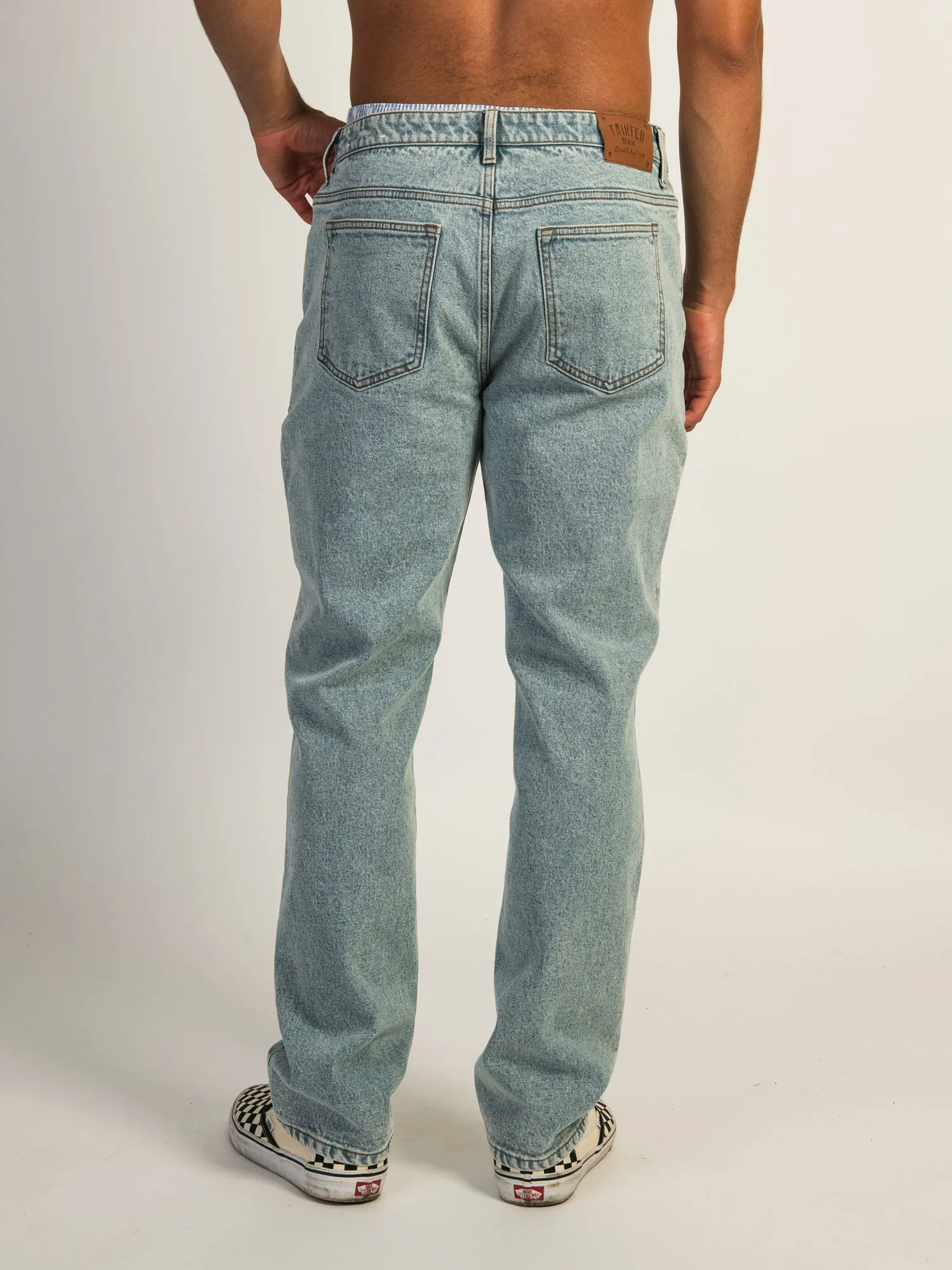 TAINTED LOOSE FIT DENIM - LIGHT WASH DENIM