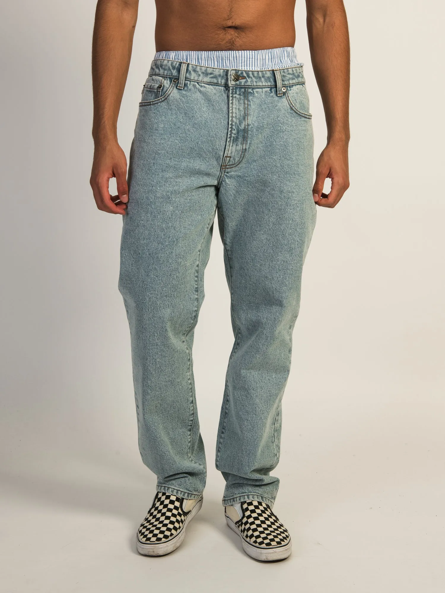 TAINTED LOOSE FIT DENIM - LIGHT WASH DENIM