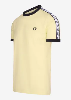 Taped ringer t-shirt - lemon sorbet