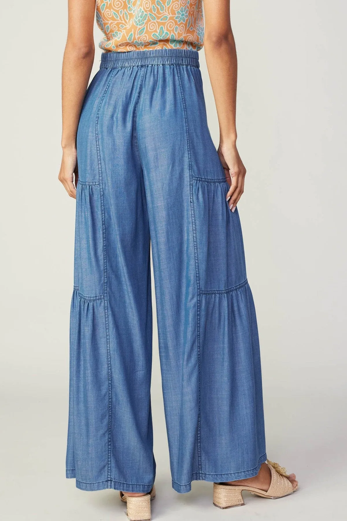 Tiered Wide Leg Pants