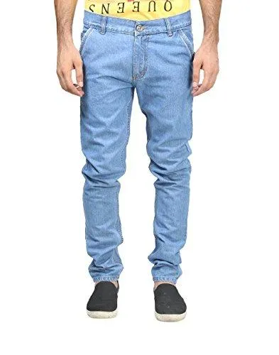 Trendy Trotters Men's Regular Fit Jeans (TTJ1CRSNL-L34._Light Blue)