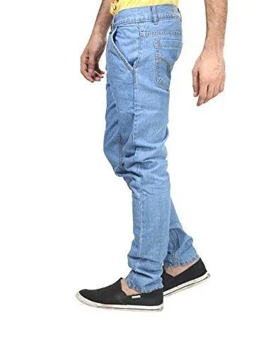 Trendy Trotters Men's Regular Fit Jeans (TTJ1CRSNL-L34._Light Blue)