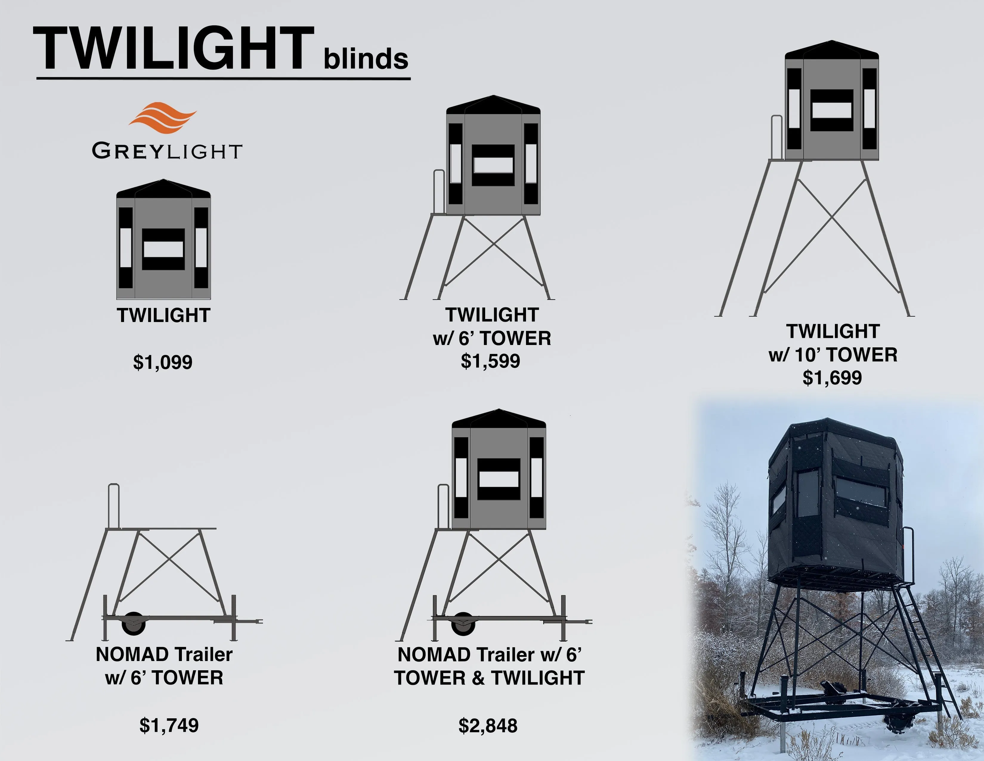 Twilight Blind with 10' Tower