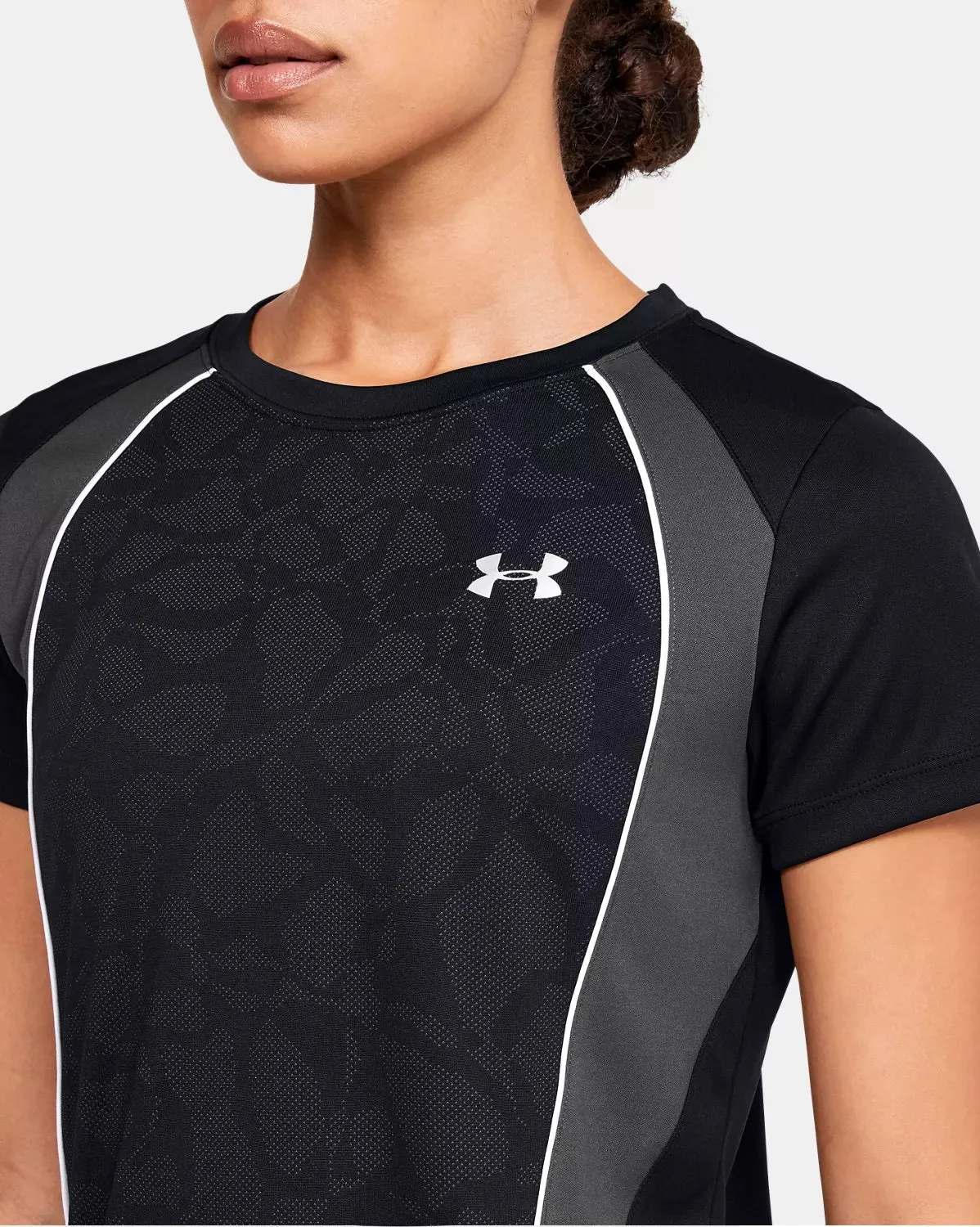 Under Armour Women's Tech Jacquard Sportswear Tee Shirt 1351962-001