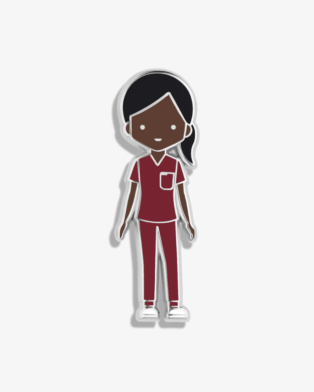 V-Moji | Healthcare Worker in Scrubs Lapel Pin