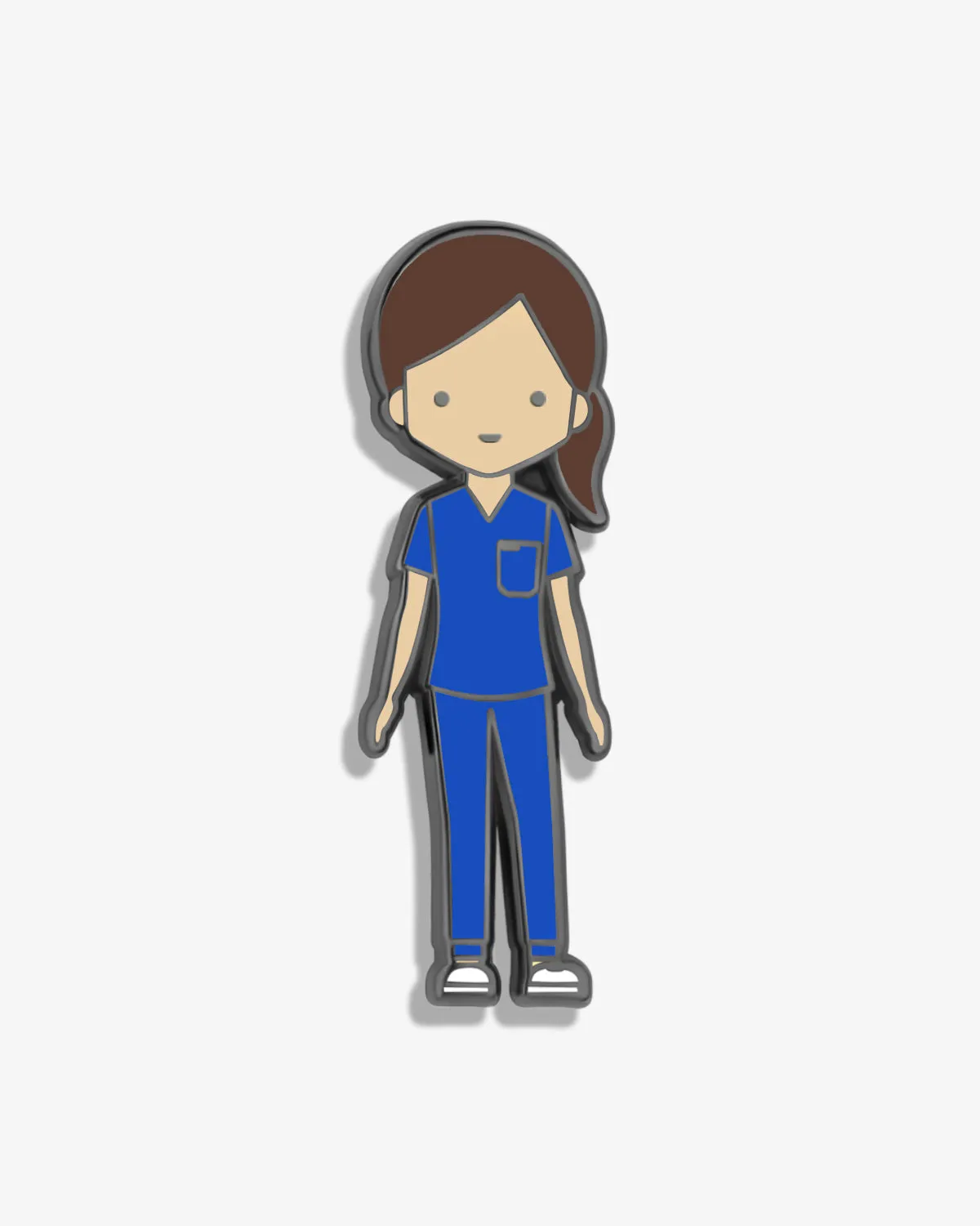 V-Moji | Healthcare Worker in Scrubs Lapel Pin