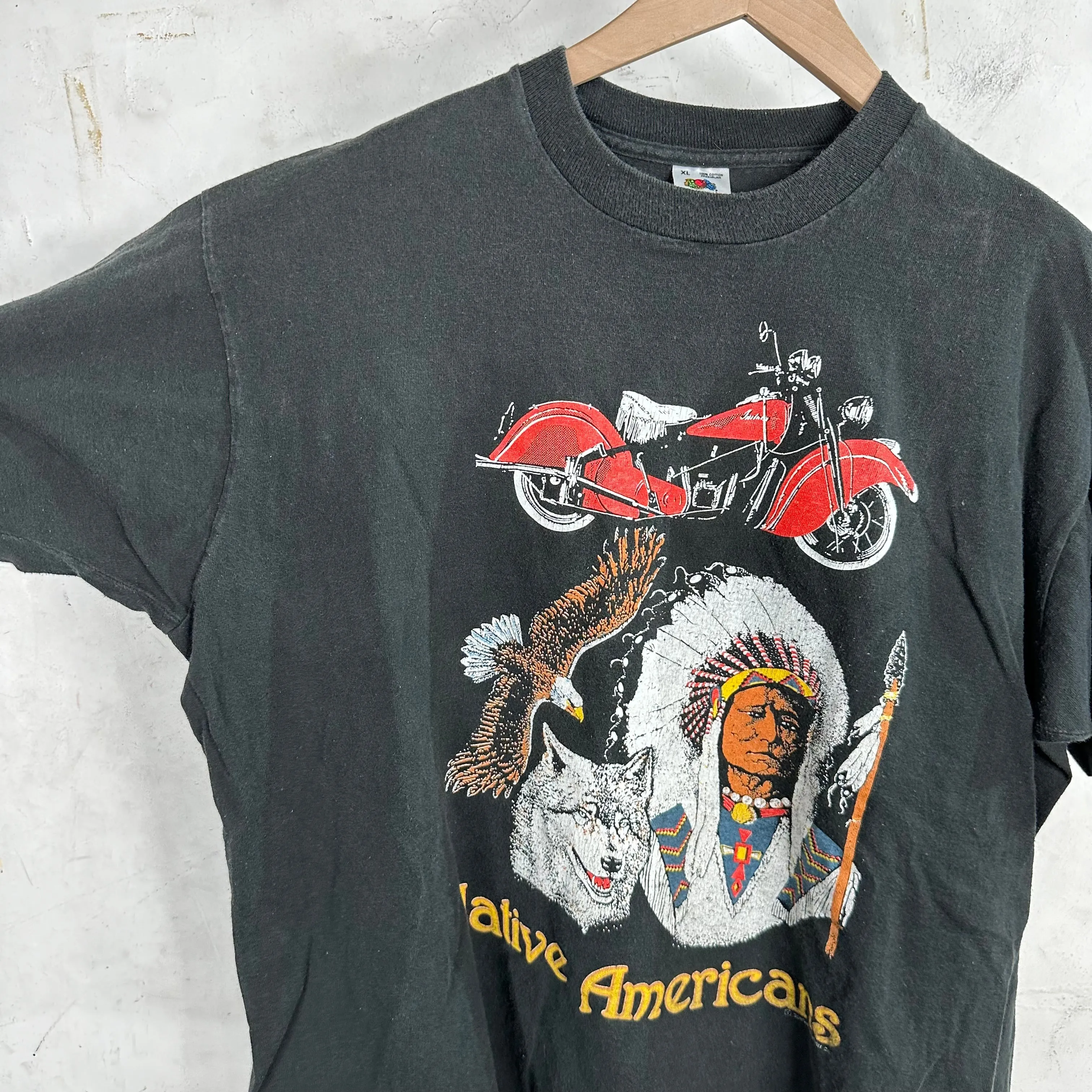 Vintage Australia Native Americans Biker T-Shirt