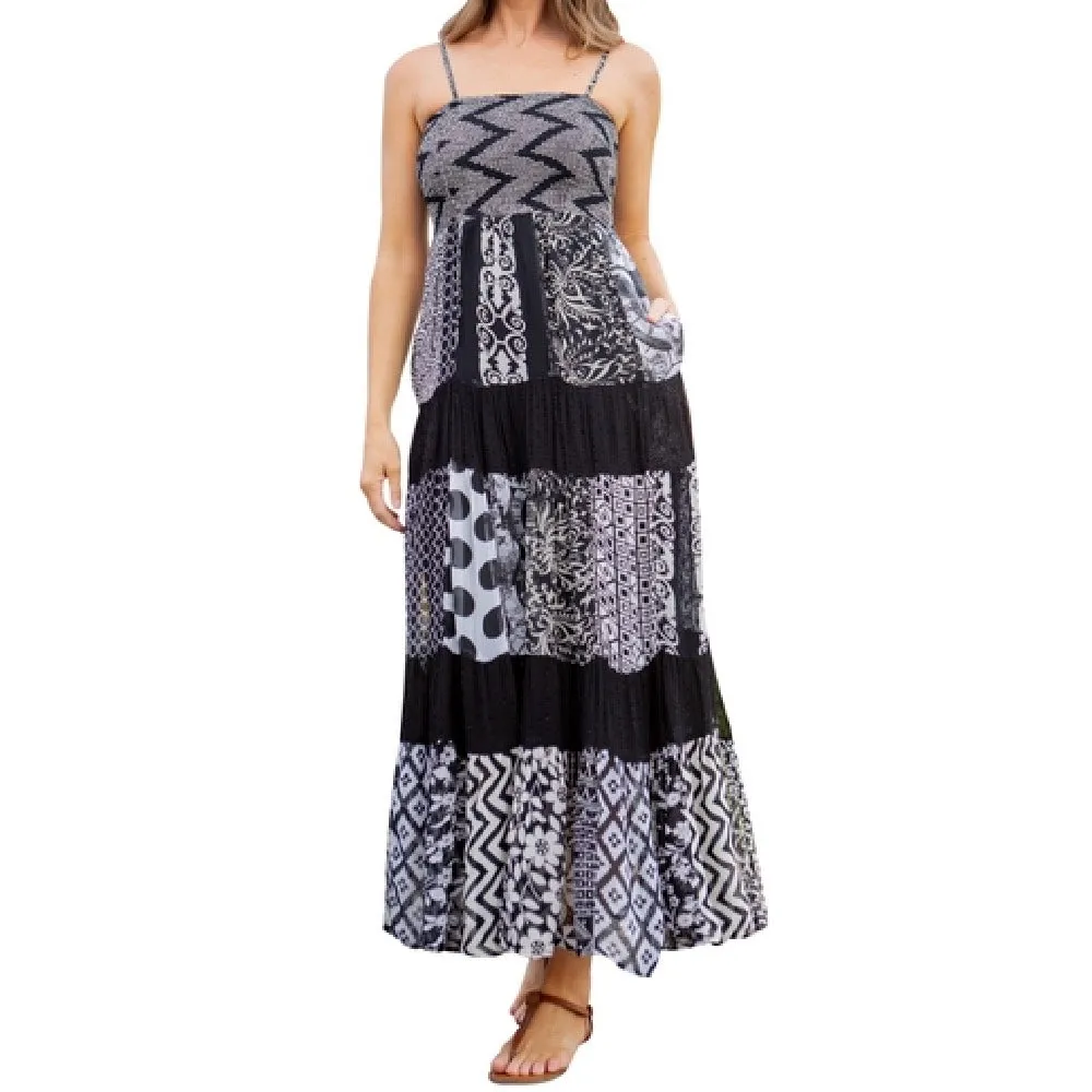 Wild thoughts Smocked Maxi Dress