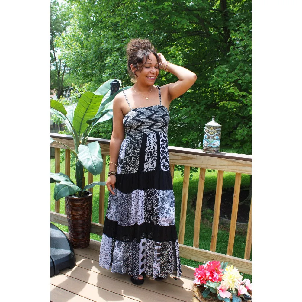 Wild thoughts Smocked Maxi Dress