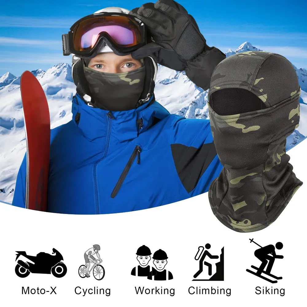 Winter Full Face Mask Tactical Balaclava Camouflage Cycling Running Bicycle Scarf Ski Climbing Bike Hunting Snowboard Men Women