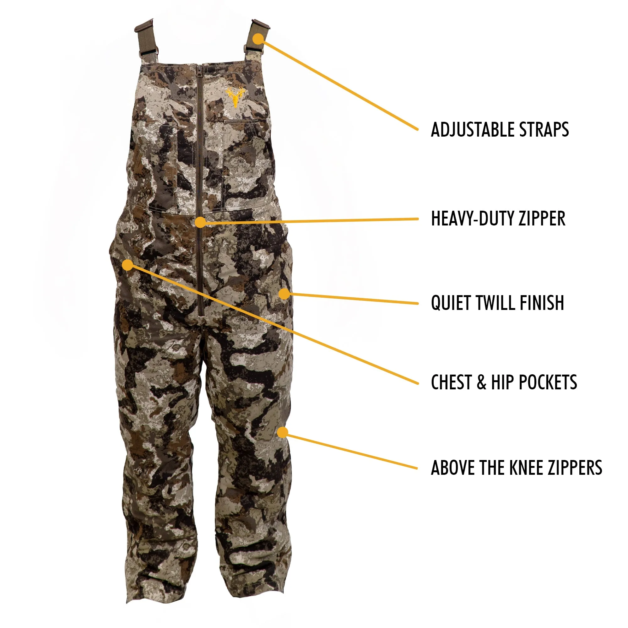 Youth Insulated Camo Bib